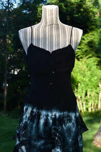 Black Obsidian Tie Dye Mini Dress