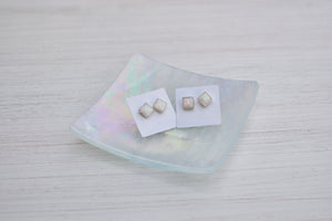 White Opal Sterling Silver Earrings