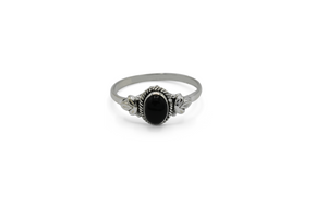 Black Onyx Stone Ring