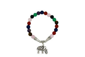 Rainbow Elephant Charm Bracelet